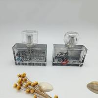Screen Printing Fashion Square Glass Perfume Bottle