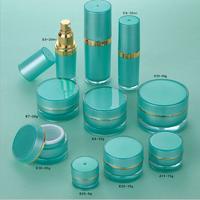 Cylindrical Acrylic Plastic Cosmetic Bottle And Cream Jar