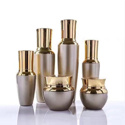 Elegant Glass Bottle Set For Skin Care Cream