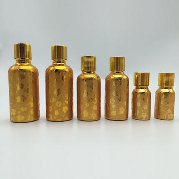 Gold Luxury Glass Cosmetic Bottle For Skin Care Cream