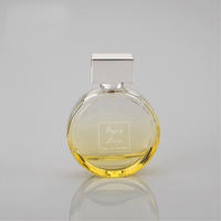 Gradient color round luxury perfume glass bottle 50ml