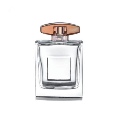 Sepcial design empty clear square perfume spray bottle