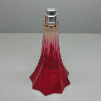 Tower design delicate high quality glass perfume fragrance bottle